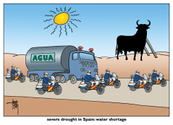 DROUGHT IN SPAIN by Arend van Dam