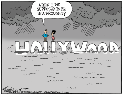 CALIFORNIA RAINS by Bob Englehart