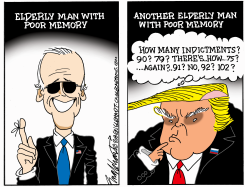 BIDEN'S POOR MEMORY by Bob Englehart