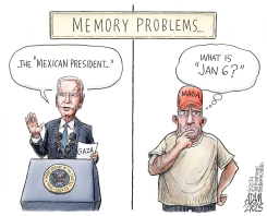 JOE BIDEN MEMORY by Adam Zyglis