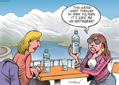 HOW NATURAL IS YOUR MINERAL WATER by Patrick Chappatte