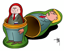 POLITICAL MATRYOSHKA by Arend van Dam