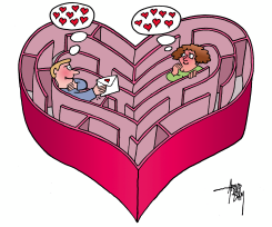 VALENTINE MAZE by Arend van Dam