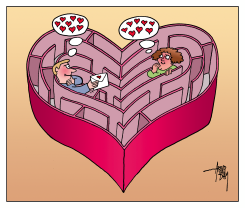 VALENTINE MAZE by Arend van Dam