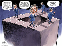 SPEAKER MIKE JOHNSON'S NEXT STEP by Dave Whamond