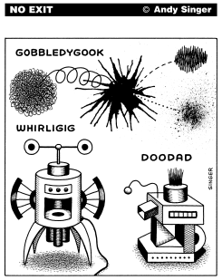 GOBBLEDYGOOK WHIRLIGIG DOODAD by Andy Singer