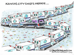 KANSAS CITY CHIEFS PARADE by Dave Granlund
