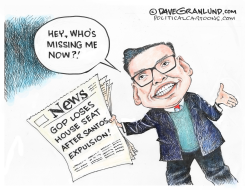 GOP HOUSE LOSES SANTOS SEAT by Dave Granlund