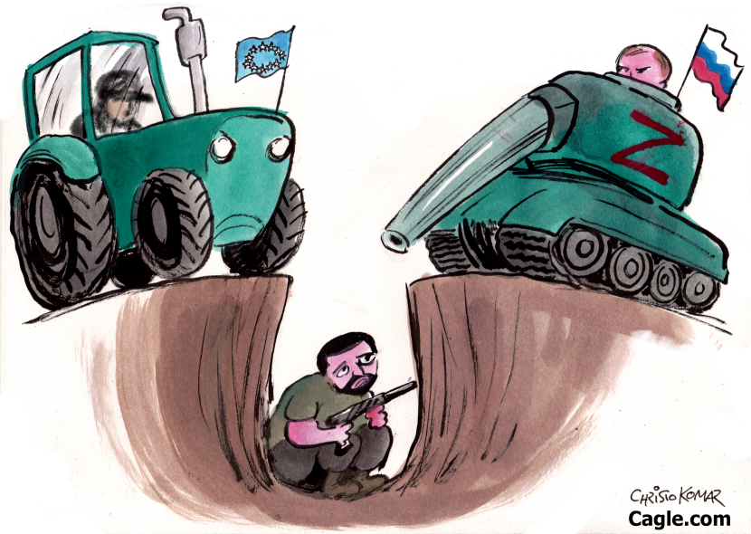 Zelensky in the trench