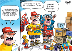 TRUMP THE SNEAKER by Dave Whamond
