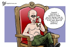 VLADIMIR PUTIN HERE by Bruce Plante