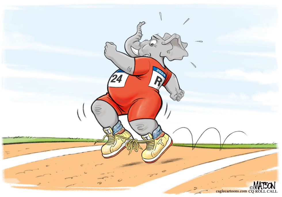 Trump Shoes Trip Up Republicans