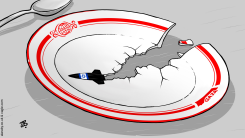 BROKEN DISH by Emad Hajjaj