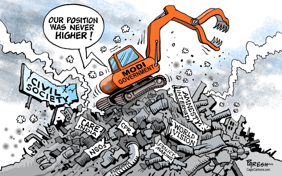 Modi attacks civil society