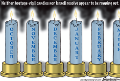 ISRAELI HOSTAGES CANDLES by Steve Greenberg