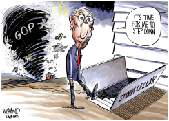 MITCH STEPS DOWN by Dave Whamond
