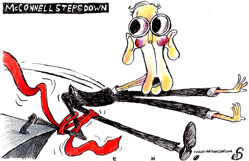 McCONNELL STEPS DOWN