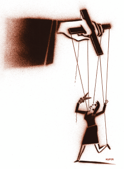 NOT YOUR PUPPET by Peter Kuper