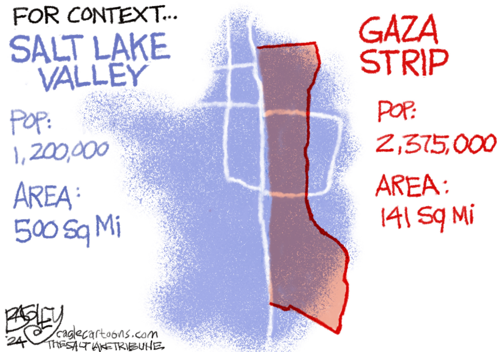 Gaza Strip dwarfs Salt Lake Valley in population despite smaller size
