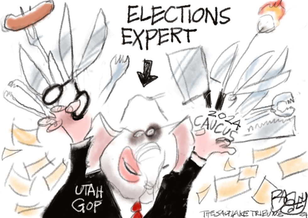LOCAL: CAUCUS FIASCO by Pat Bagley