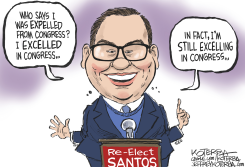 THE RETURN OF GEORGE SANTOS by Jeff Koterba