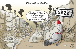 STARVATION IN GAZA by Plop and KanKr