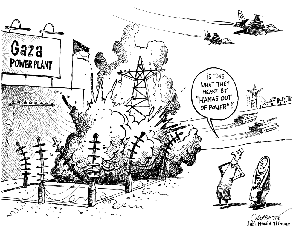  ISRAELI INCURSION INTO GAZA by Patrick Chappatte