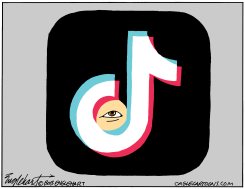 WE'RE BEING WATCHED by Bob Englehart