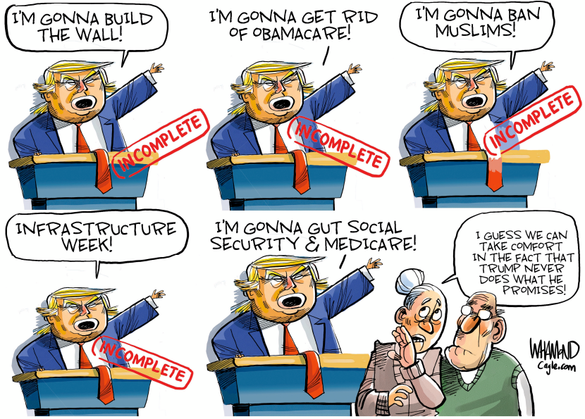 Trump promises