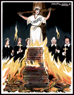 LIBRARIES UNDER FIRE by J.D. Crowe
