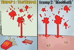 TRUMP 1 VS. TRUMP 2 by Steve Greenberg