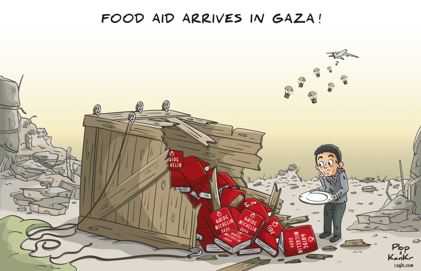 Food aid arrives in Gaza !