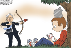 MERRICK GARLAND TAKES AIM AT APPLE by Jeff Koterba