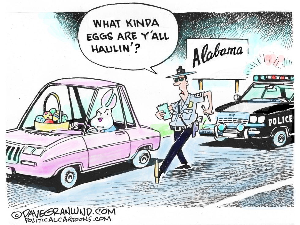 Alabama officer stops Easter Bunny over embryo eggs