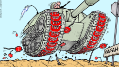 NETANYAHU INVADING RAFAH  by Emad Hajjaj