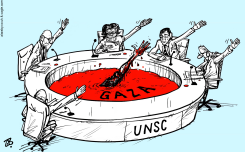 UNSC & GAZA  by Emad Hajjaj