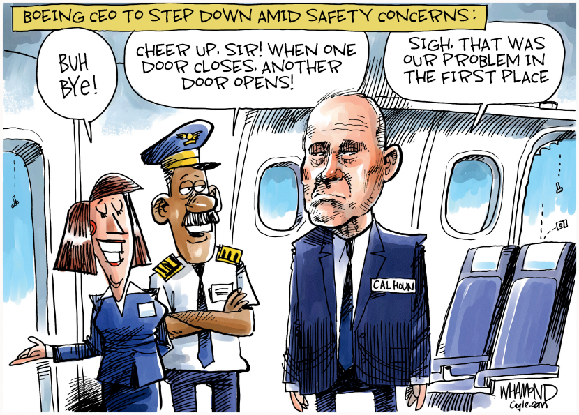 Boeing CEO to step down amid safety concerns