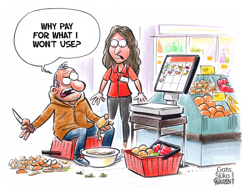 Price of vegetables and fruits