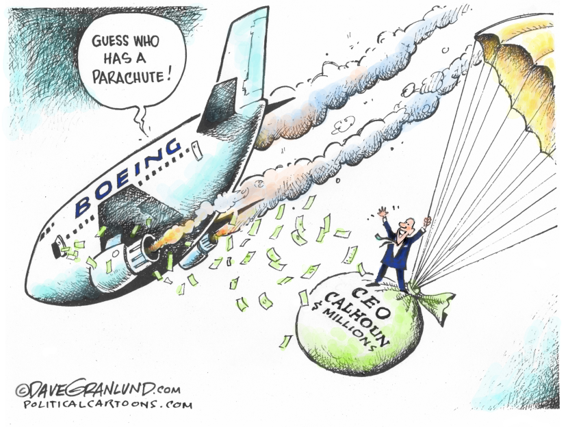 Boeing CEO Calhoun out