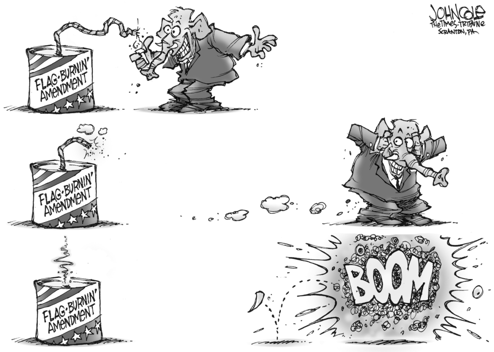 Flag-burning bomb