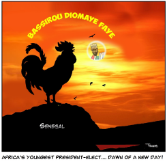SENEGAL'S YOUNG PRESIDENT ELECT MAKES HISTORY by Tayo Fatunla