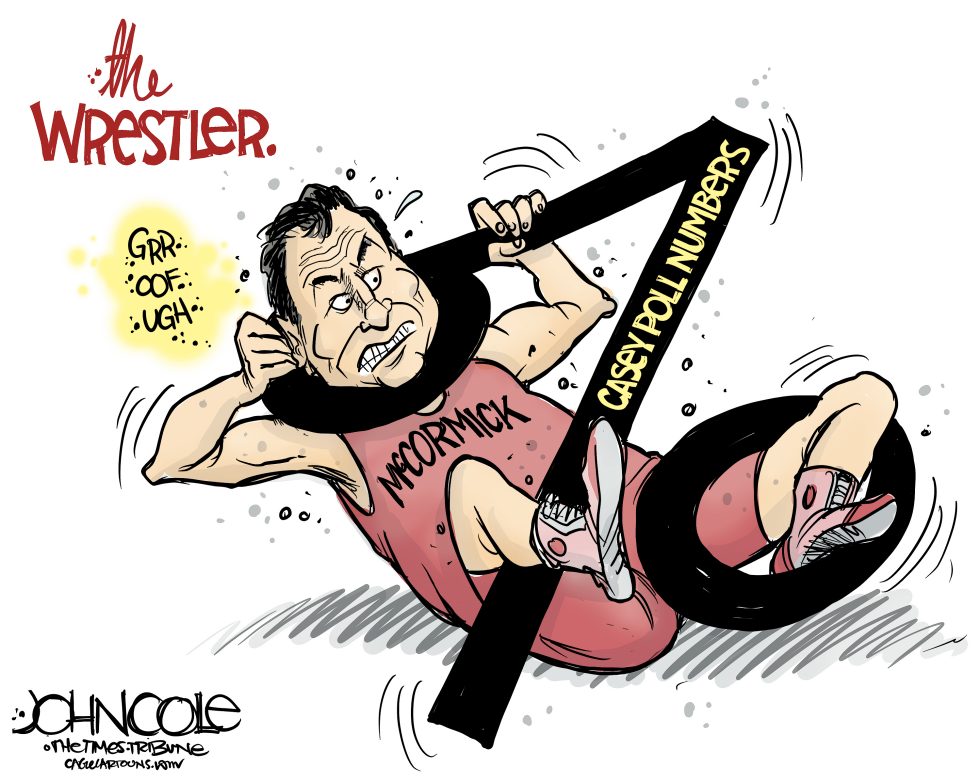 PENNSYLVANIA McCormick wrestles the polls