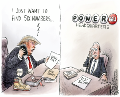 TRUMP LEGAL FEES by Adam Zyglis