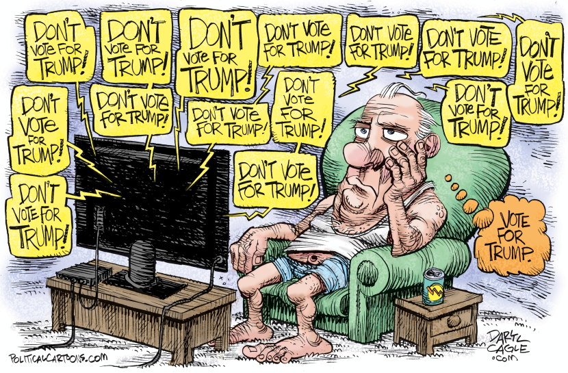 Media Floods Airwaves With Anti-Trump Warnings as Voter Stays Firm