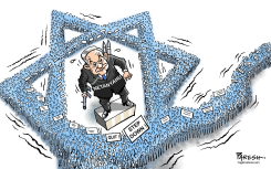 ANTI-NETANYAHU PROTESTS by Paresh Nath