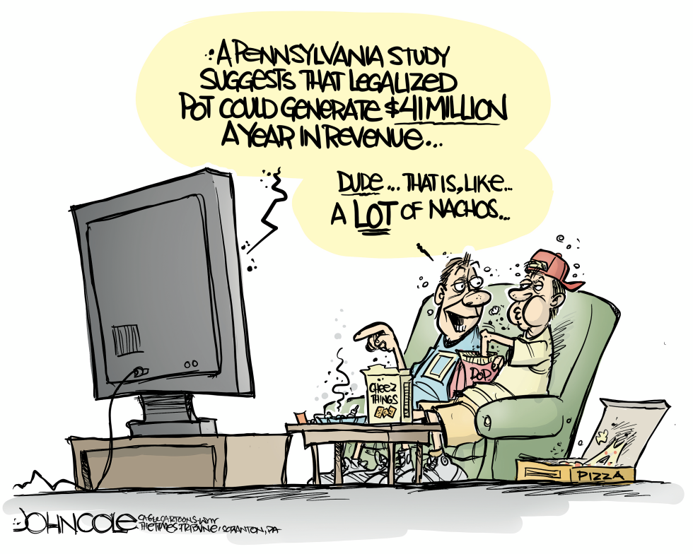 PENNSYLVANIA Legalized pot windfall
