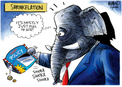 GOP SHRINKFLATION by Dave Whamond