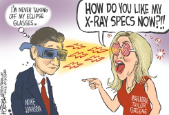 MIKE JOHNSON AND MARJORIE TAYLOR GREENE by Jeff Koterba