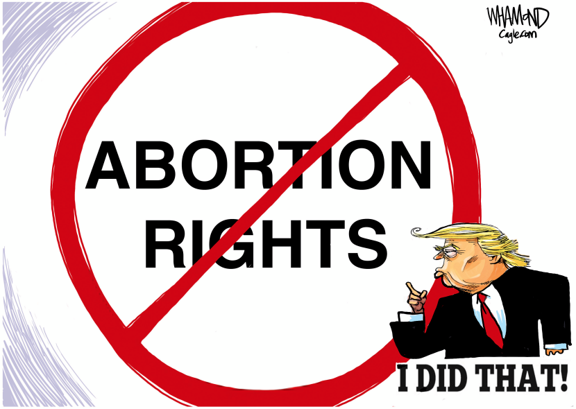 Trump Points to Banned Abortion Rights with Credit Claim