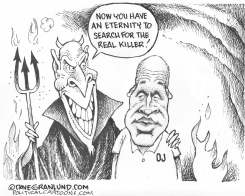 OJ SIMPSON DIES by Dave Granlund
